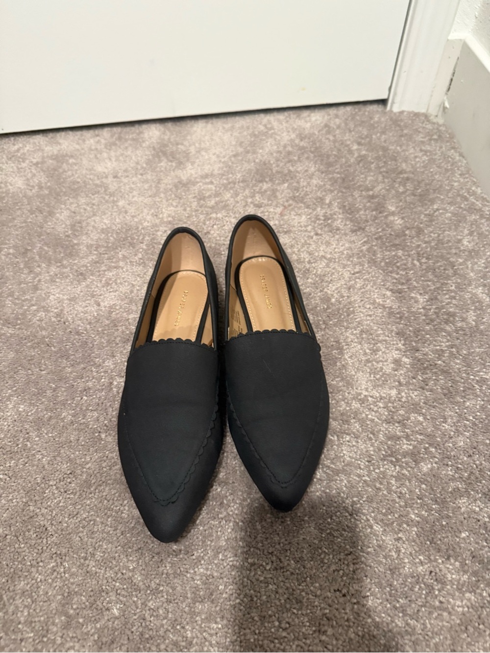 Draper James Women’s Black Slip-On Pointed Loafers
